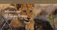 Desktop Screenshot of natureguidetraining.com
